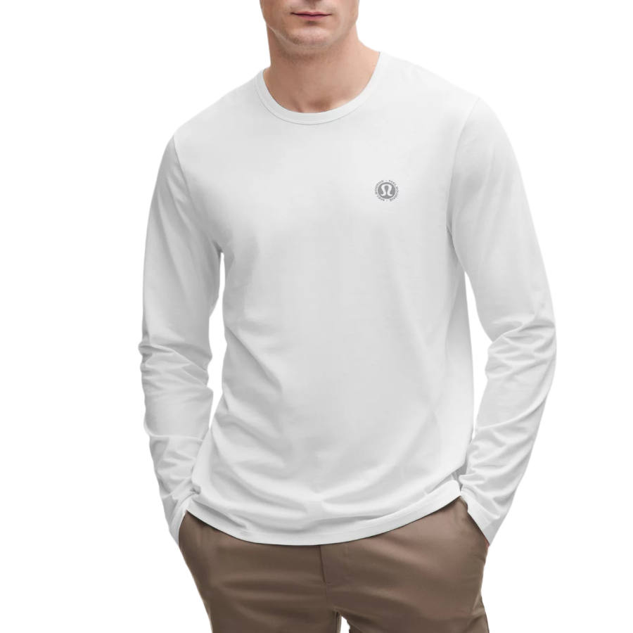 Lululemon Long Sleeve Cotton Jersey Shirt City Graphic Melbourne Shirt Men's