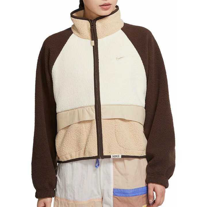 Nike Nike Velvet Jackets Women's Millet Yellow Stand Collar Moderate