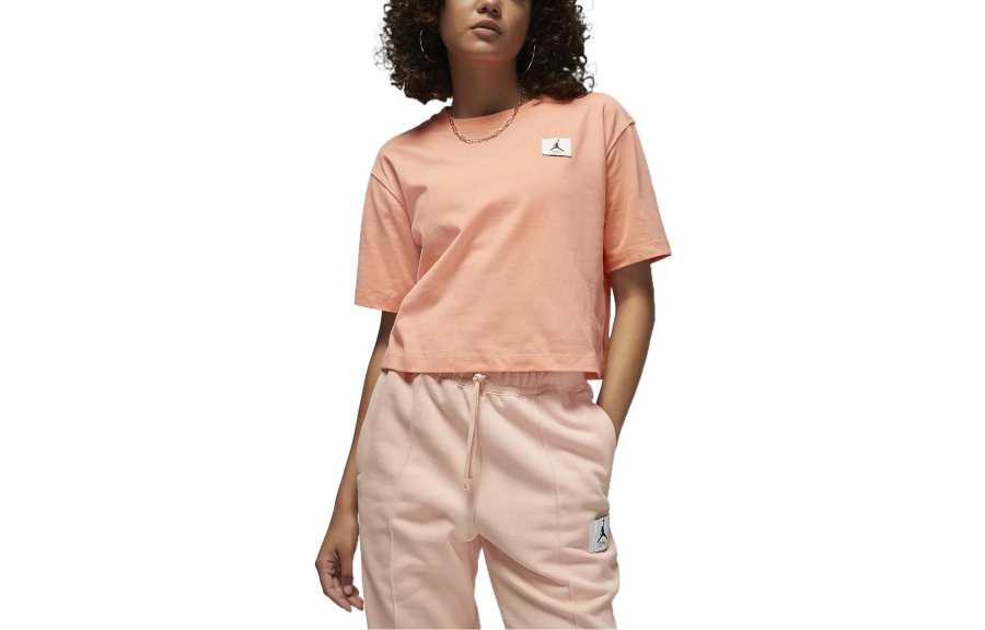 Jordan Jordan Drop Shoulder Sleeve T Shirt Women's Pink