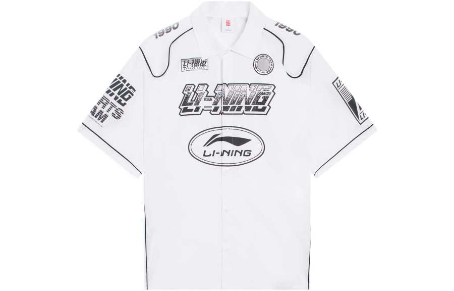 Li-Ning Li Ning Shirts Men's White Lapel Moderate