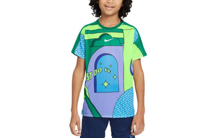 Nike Nike T Shirt Peacock Green Kids'