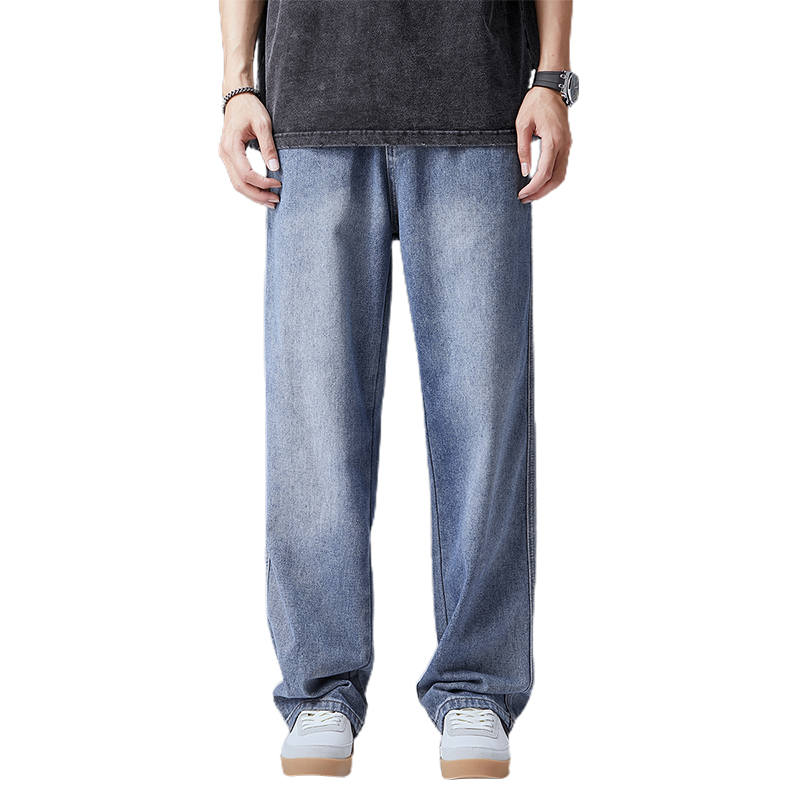 BALENO Jeans Men's Sky Blue Moderate Wide Leg Pants