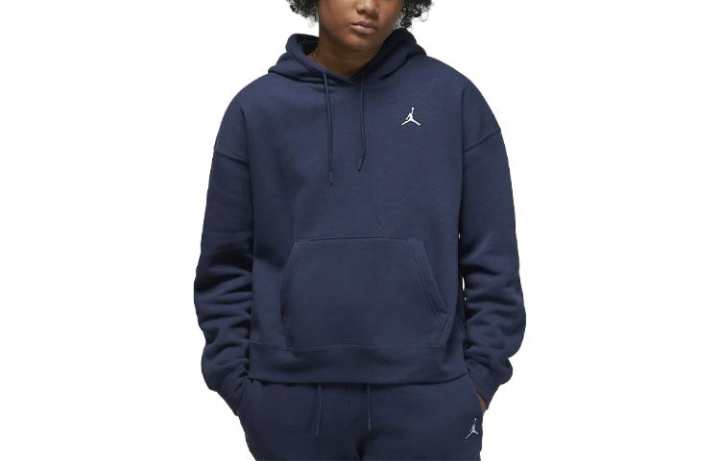 Jordan Jordan Brooklyn Sweatshirts Women's Dark Blue Hooded Moderate Regular