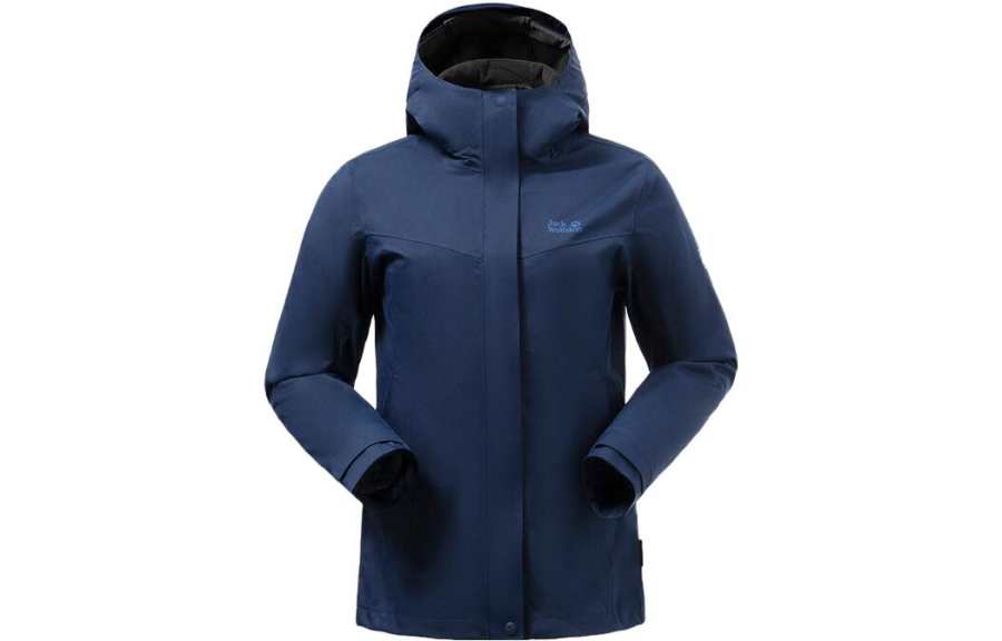 Jack Wolfskin Outdoor Hiking Waterproof And Windproof Windbreaker Jacket Women's Europe Version
