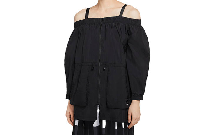 Jordan Jordan Jackets Women's Black Collarless Moderate