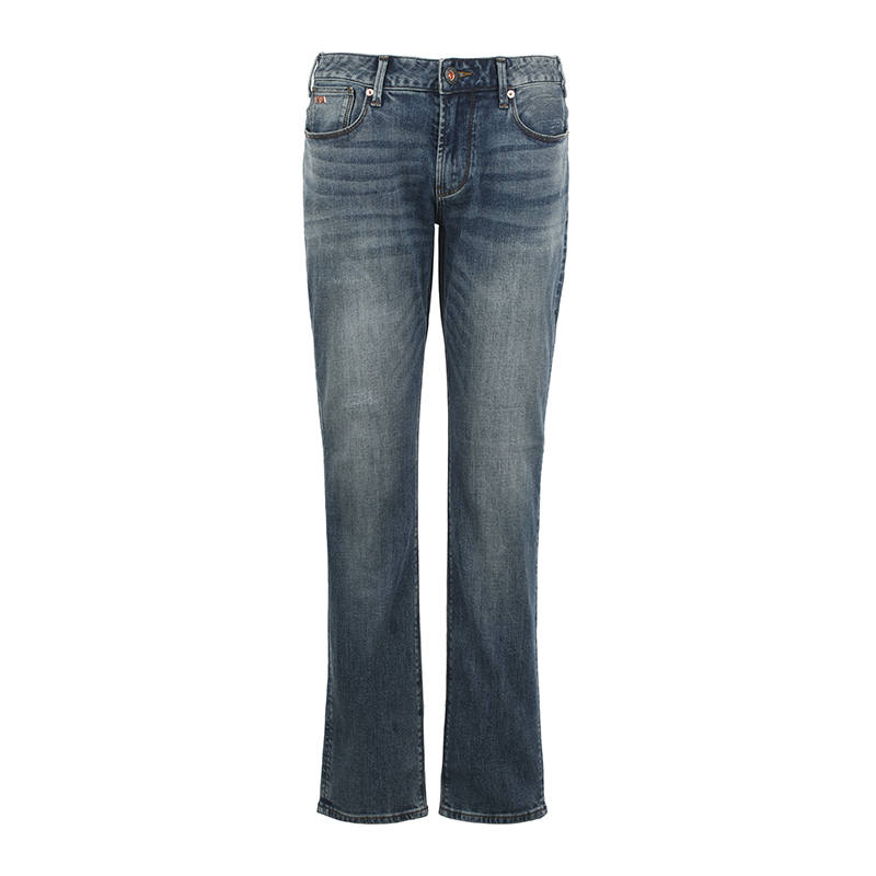 EMPORIO ARMANI Jeans Men's Blue Moderate Straight Fit Pants