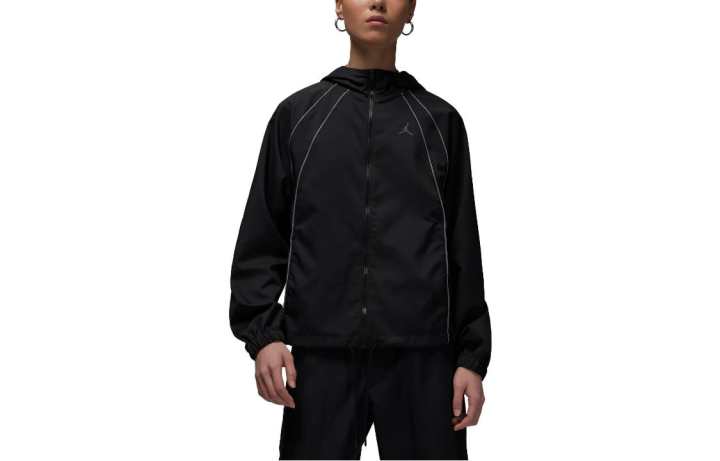 Jordan Jordan Jackets Women's Black Hooded Moderate Other