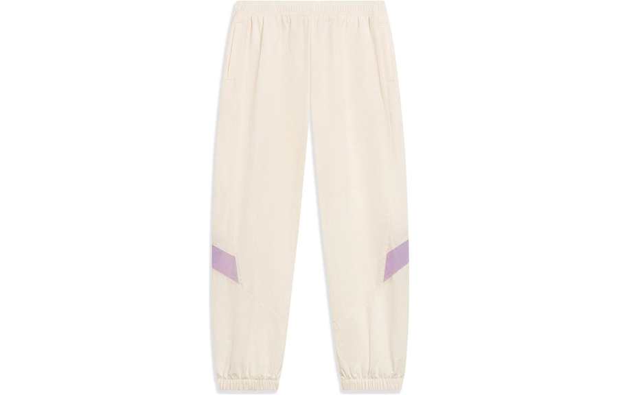 Li-Ning Li Ning Sports Trendy Collection Knitted Sweatpants Women's Ecru