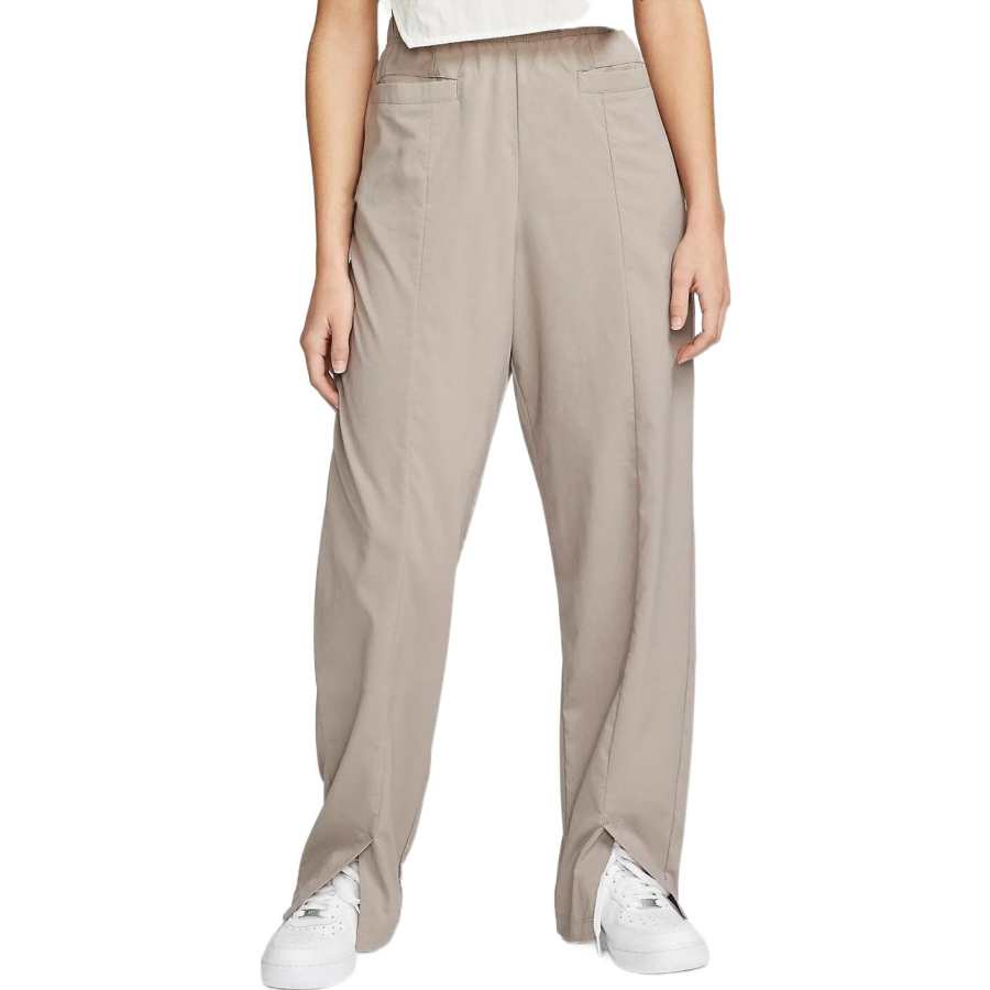 Nike Nike Knitted Sweatpants Women's Light Gray Moderate Straight Fit Pants