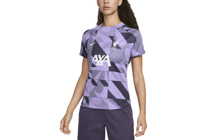 Nike Nike Liverpool Soccer Jerseys Women's Purple Crew Neck Moderate