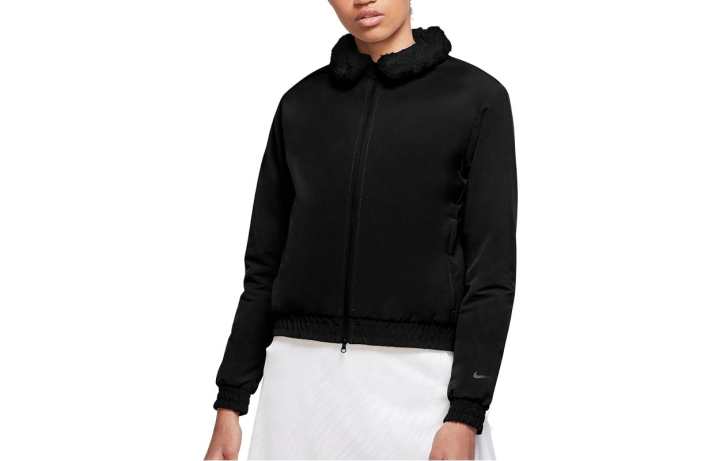 Nike Nike Cropped Coats Women's Black Lapel Moderate