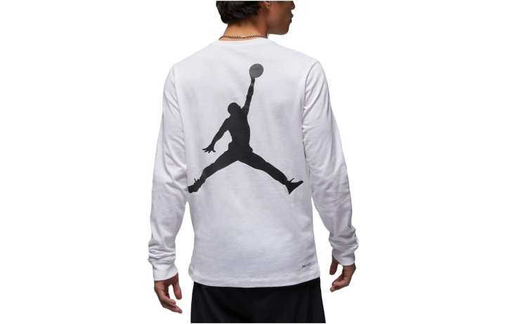 Jordan Jordan T Shirts Men's White Crew Neck Moderate Straight Fit