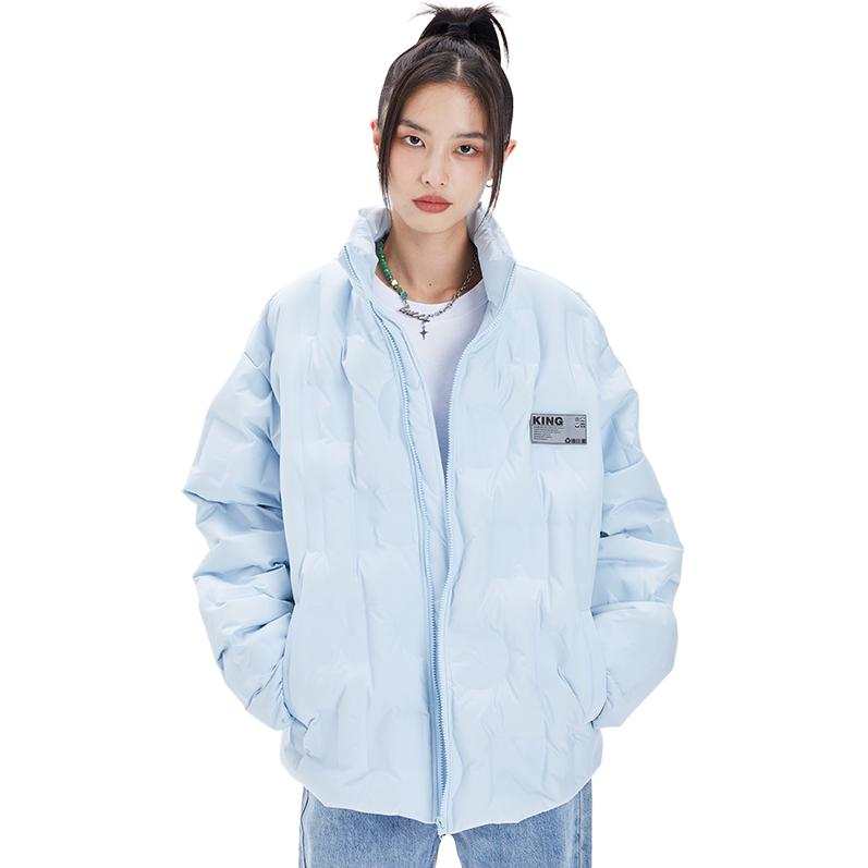 KING PRINCE Down Jacket Casual Versatile Fashion Design Feel Women's Blue
