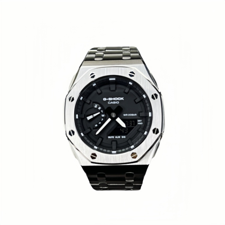 CASIO CASIO Custom Collection GA2100 Collection Quartz Movement Stainless Steel Watchband Watch
