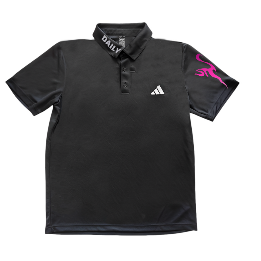 Adidas Adidas Polo Shirts Unisex Black Polo Collar Moderate Straight Fit