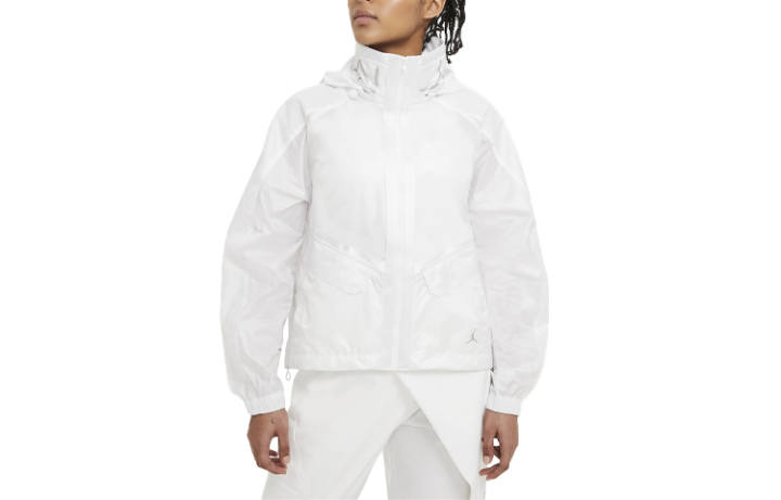 Jordan Jordan Jackets Women's White Hooded Moderate Other