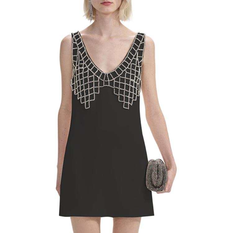 Self-portrait Self portrait Sleeveless Dress Women's Classic Black