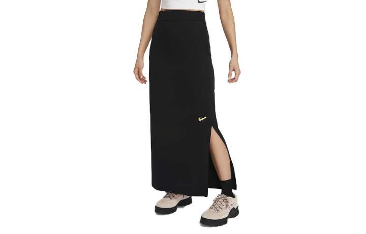Nike Nike Casual Long Skirts Women's Black Moderate Long A Line Skirt