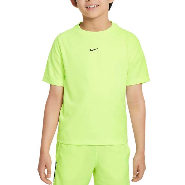 Nike Nike T Shirt Dri FIT Training Top Volts/Black Teenagers