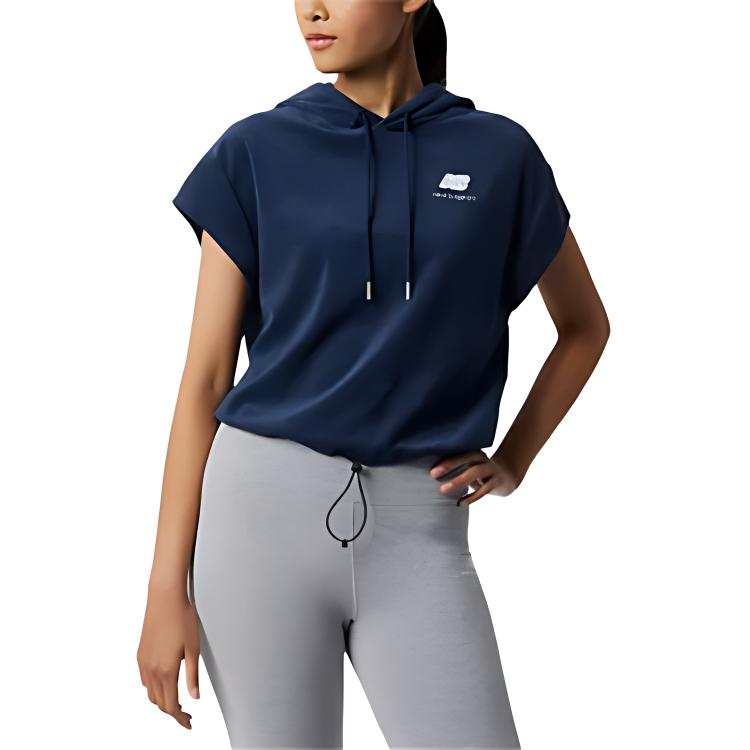 New Balance New Balance Essentials Endless Dayz SS Hoodie Sweatshirt Women's Indigo