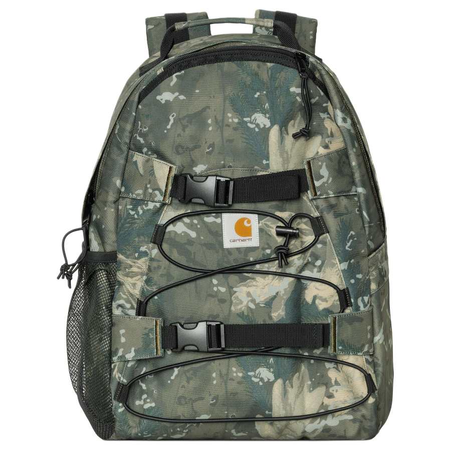Carhartt WIP Kickflip Polyester Backpack Unisex Green Camouflage