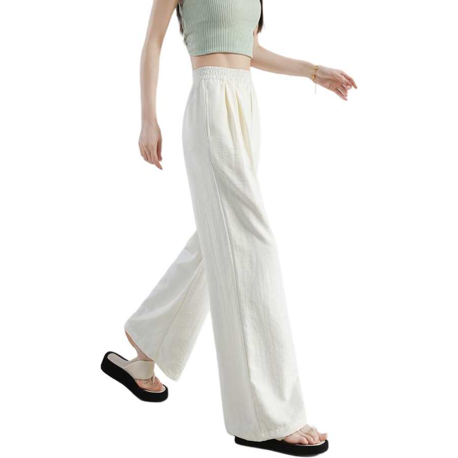 Tonlion Casual Pants Women's Moderate Straight Fit Pants