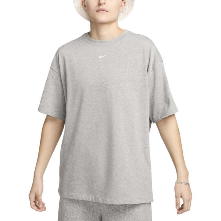 Nike Nike Sportswear Essentials Drop Shoulder Sleeve T Shirt Women's Dark Gray