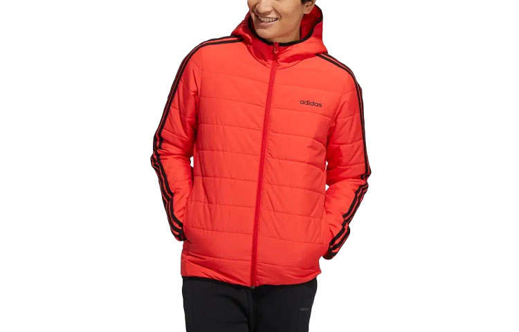 Adidas Neo Puffer Jacket Men's Black Red