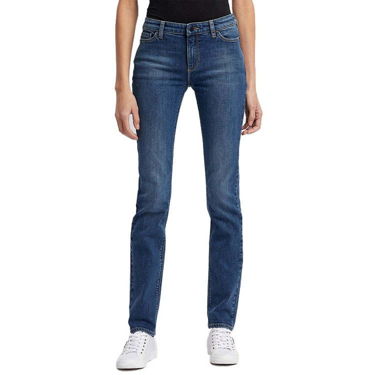 EMPORIO ARMANI Jeans Women's Blue Moderate Slim Fit Pants