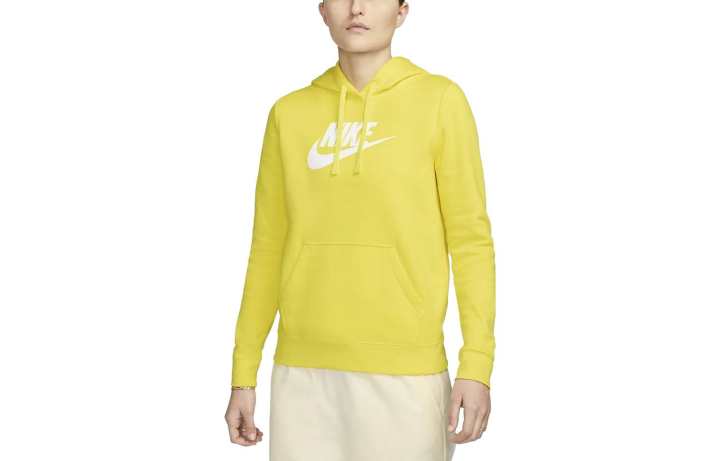 Nike Nike Sweatshirts Women's Yellow Hooded Moderate Regular