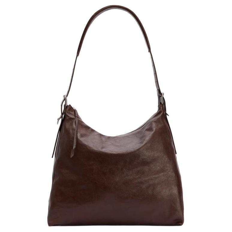 Lemaire Calfskin Hobo Bag Shoulder Bag Women's Dark Coffee
