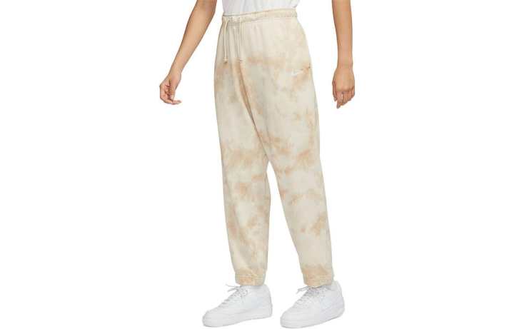 Nike Nike Knitted Sweatpants Women's Beige Moderate Cuffed Pants