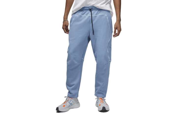 Jordan Jordan Casual Pants Men's Blue Moderate Straight Fit Pants