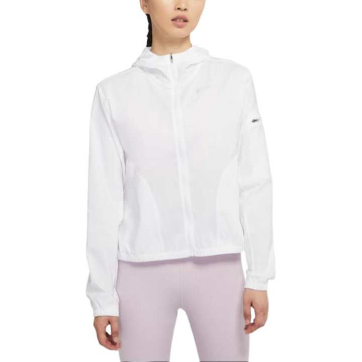 Nike Nike Women'ss Logo Running Hooded Jacket White