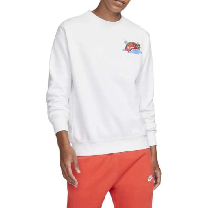 Nike Nike Sweatshirts Men's White Crew Neck Moderate