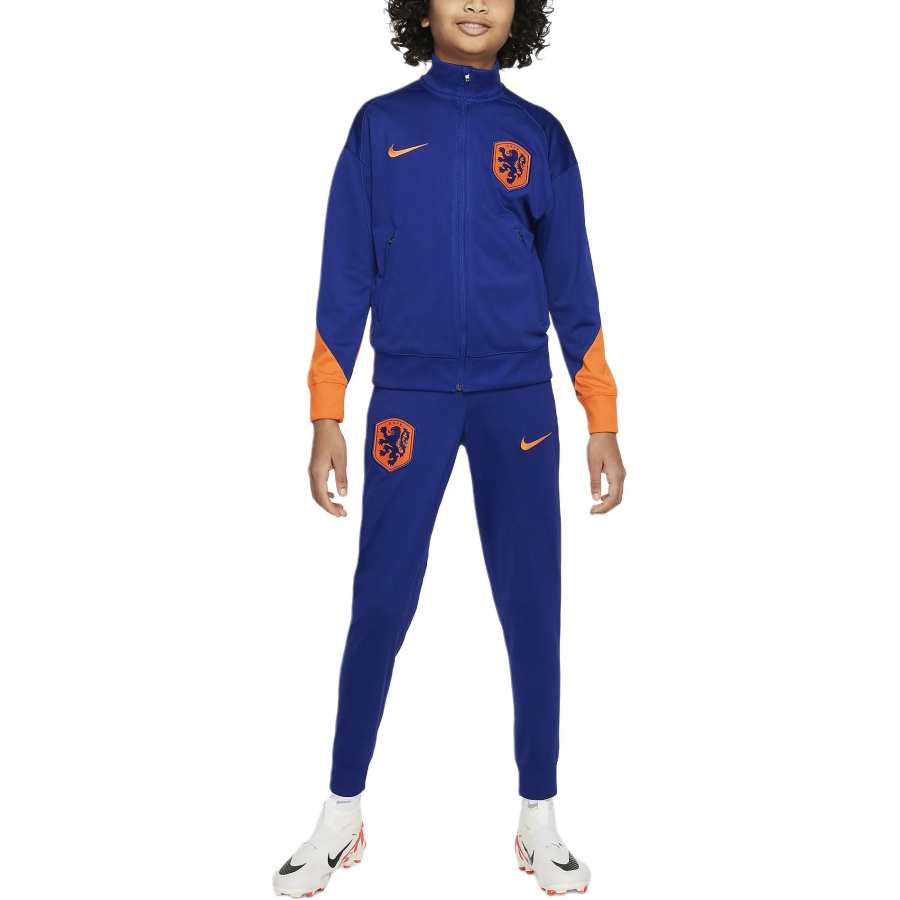Nike Nike Netherlands Strike Kids' Soccer Jersey Dark Royal Blue Teenagers