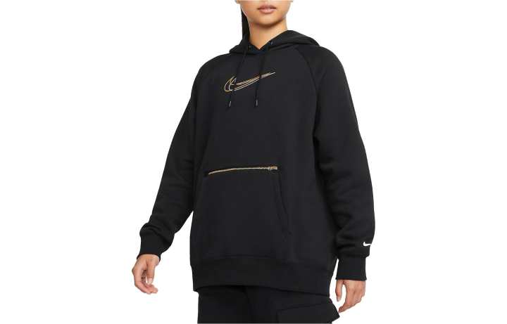 Nike Nike Sweatshirts Women's Black Hooded Moderate Regular