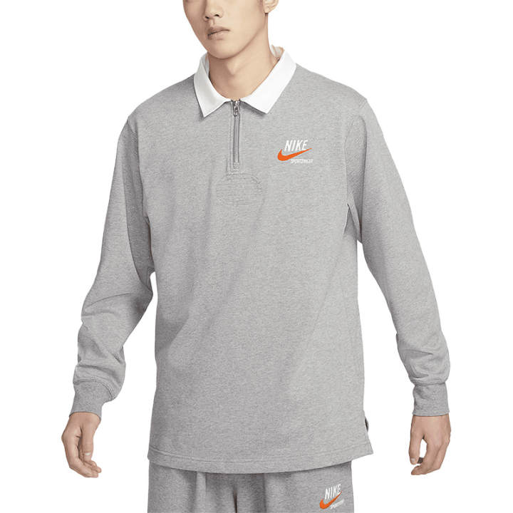 Nike Nike T Shirts Men's Carbon Gray Moderate Straight Fit