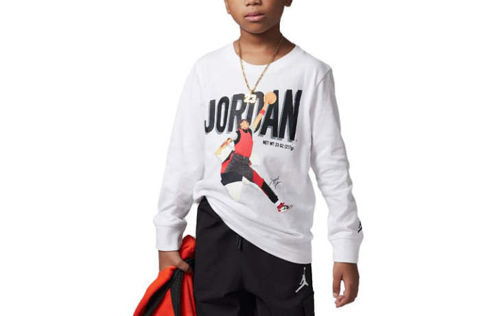Jordan Jordan Kids T Shirts Crew Neck Moderate