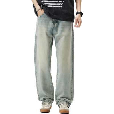 Izzue Jeans Unisex Light Blue Thin Straight Fit Pants