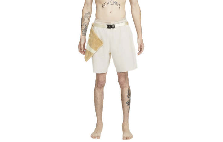 Nike Nike Sports Shorts Men's Beige Yellow Moderate