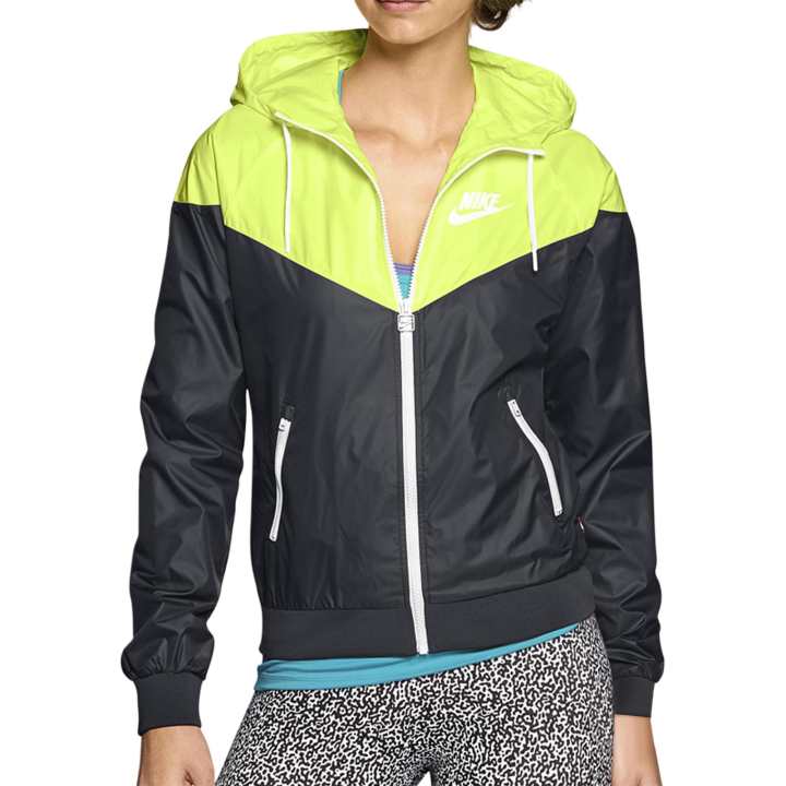 Nike Nike WINDRUNNER Jackets Women's Black/Green Hooded Non Detachable Moderate Other