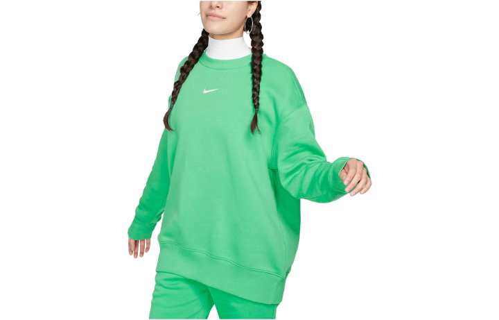 Nike Nike Sweatshirts Women's Light Green Crew Neck Moderate Regular