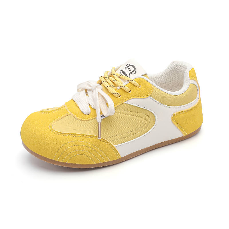 PAUL FRANK Abrasion Resistant Slip Resistant Breathable Coverage Lightweight Low top Casual Shoes Women's Yellow