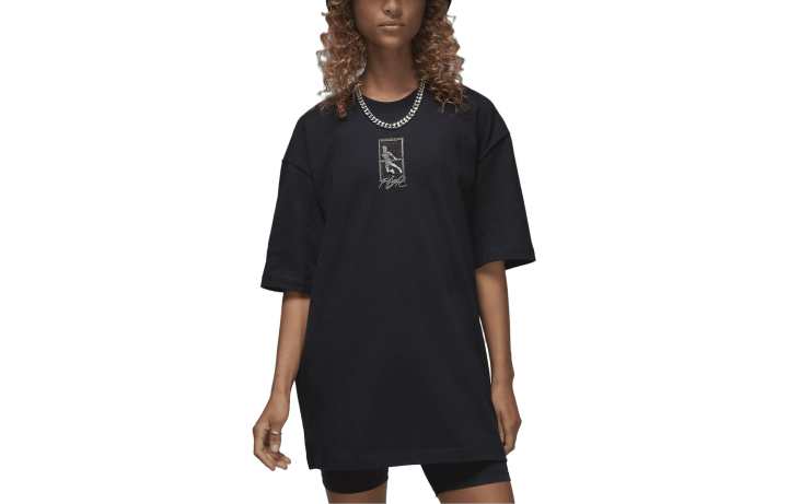 Jordan Jordan Flight Drop Shoulder Sleeve T Shirt Women's Black