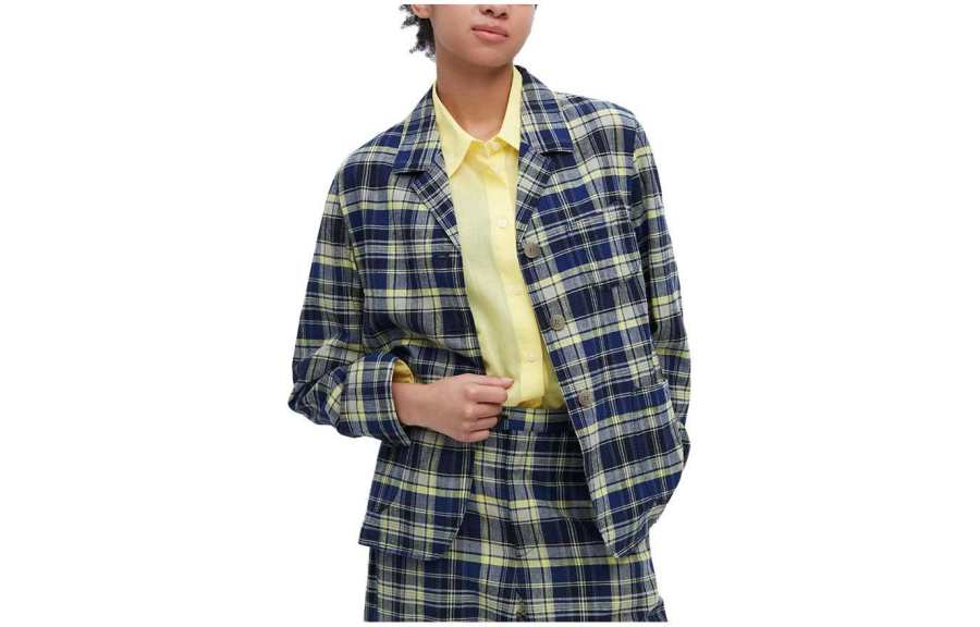 UNIQLO Business Suits Women's Dark Blue Suit Collar Moderate Other