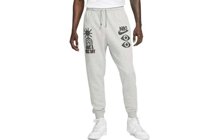 Nike Nike Knitted Sweatpants Men's Gray Moderate Cuffed Pants