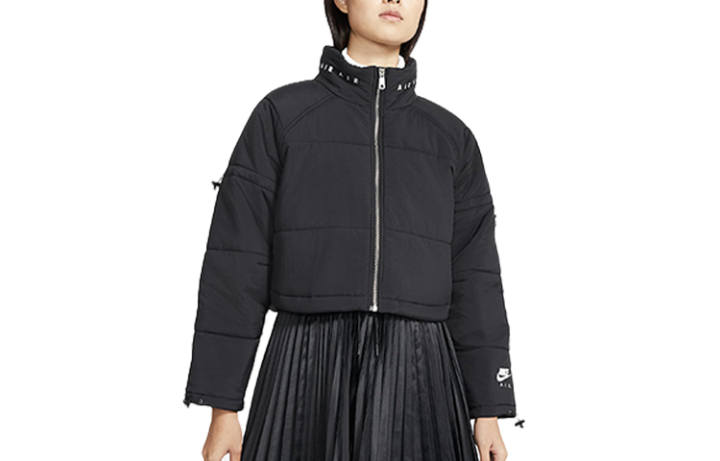 Nike Nike Cropped Coats Women's Black Stand Collar Moderate