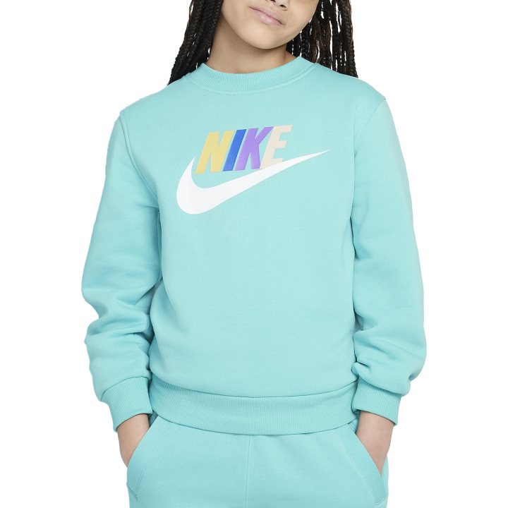 Nike Nike Sweatshirt Sportswear Club Green/White Children Aged 3 7 Years Old
