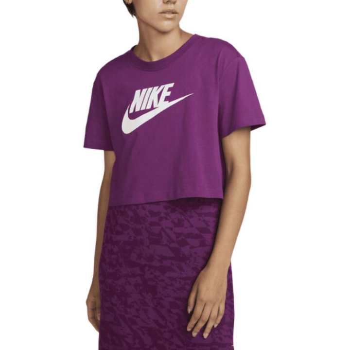 Nike Nike T Shirts Women's Purple Crew Neck Moderate